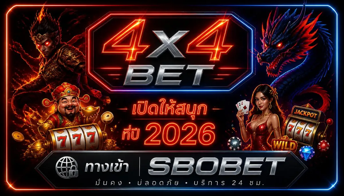 ทางเข้า SBOBET เล่นง่ายบน 4x4bet ปี 2026